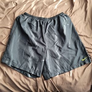 Vintage Mens Black Nike Running Shorts